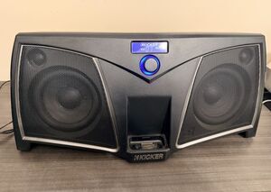 Kicker iK500 Digital Stereo System Bluetooth Adapter Tested Working No Remote